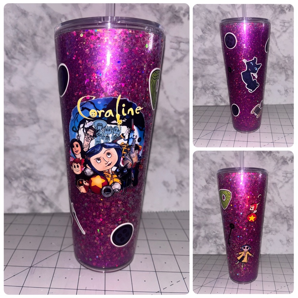 Coraline glitter cup